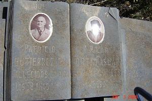 06 2006 ORAN LE CIMETIERE TOMBE DE PATRICIO MARCHAND DE TISSUS BIEN CONNU DES ORANAIS